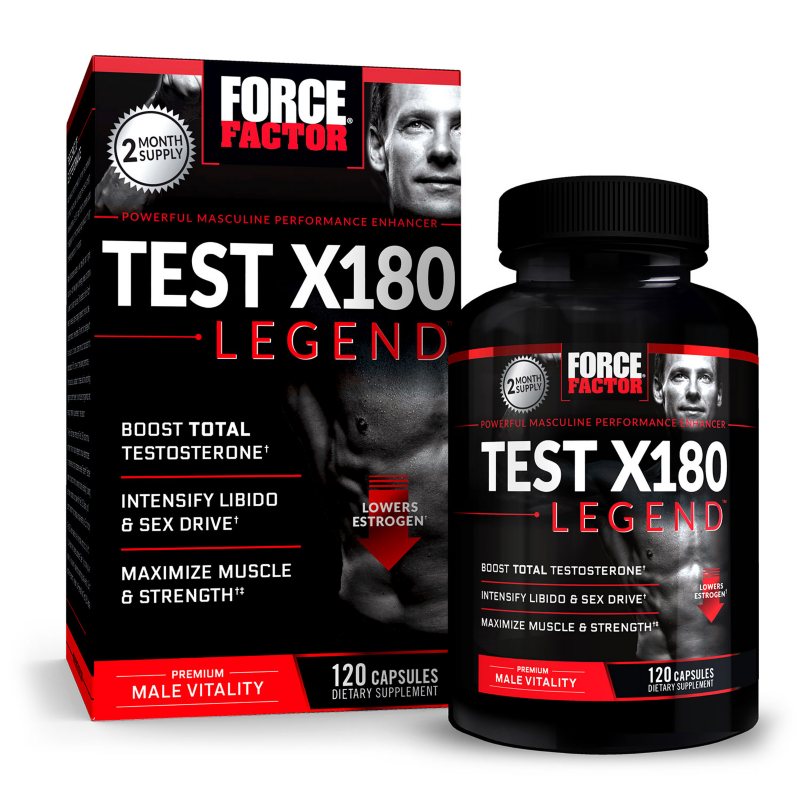 Force Factor Test X180 Legend Testosterone Capsules 120 ct