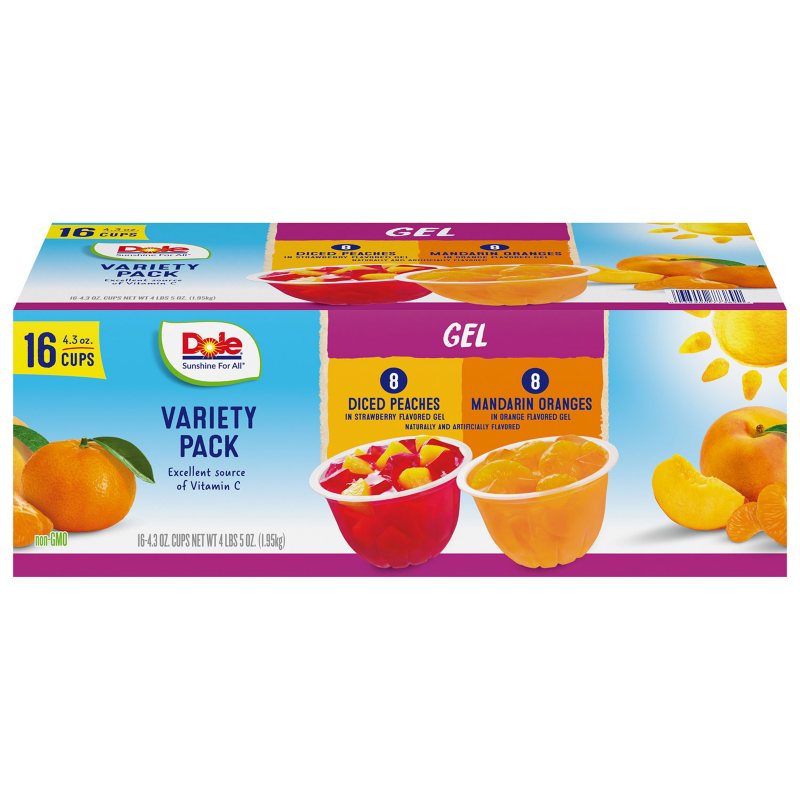 Dole Fruit in Gel Cups 4.3 oz (16-pk)
