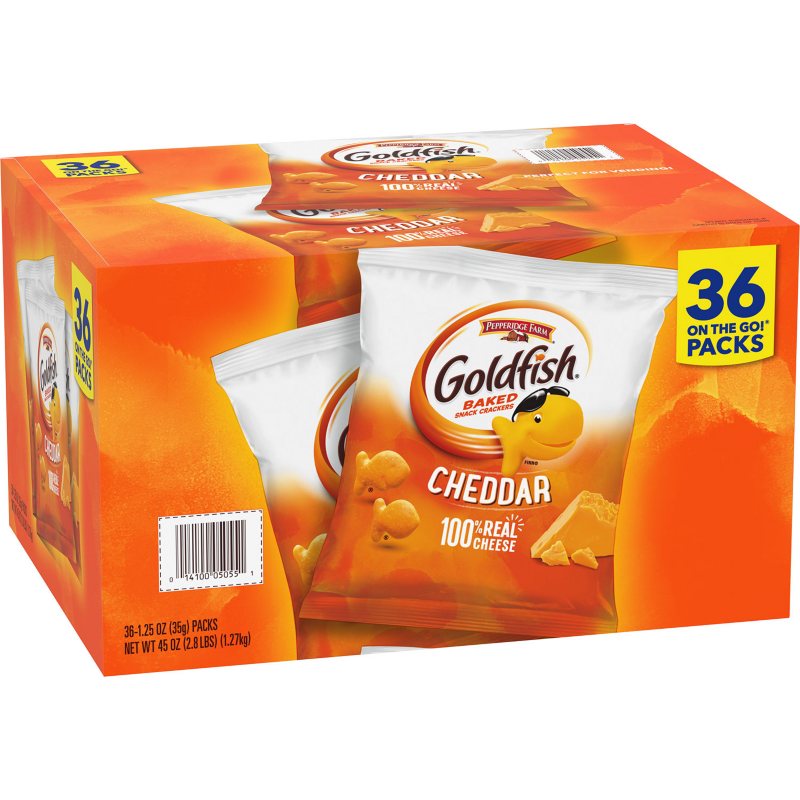 Pepperidge Farm Goldfish Crackers Cheddar 1.25 oz (36-pk)