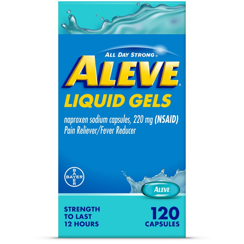 Aleve 220mg Pain Reliever Liquid Gel Capsules 160 ct