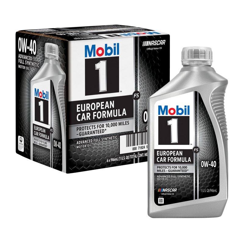 Mobil 1 European Car Formula 0W-40　6本 Mobil 1 European Car Formula Advanced Full Synthetic Motor Oil