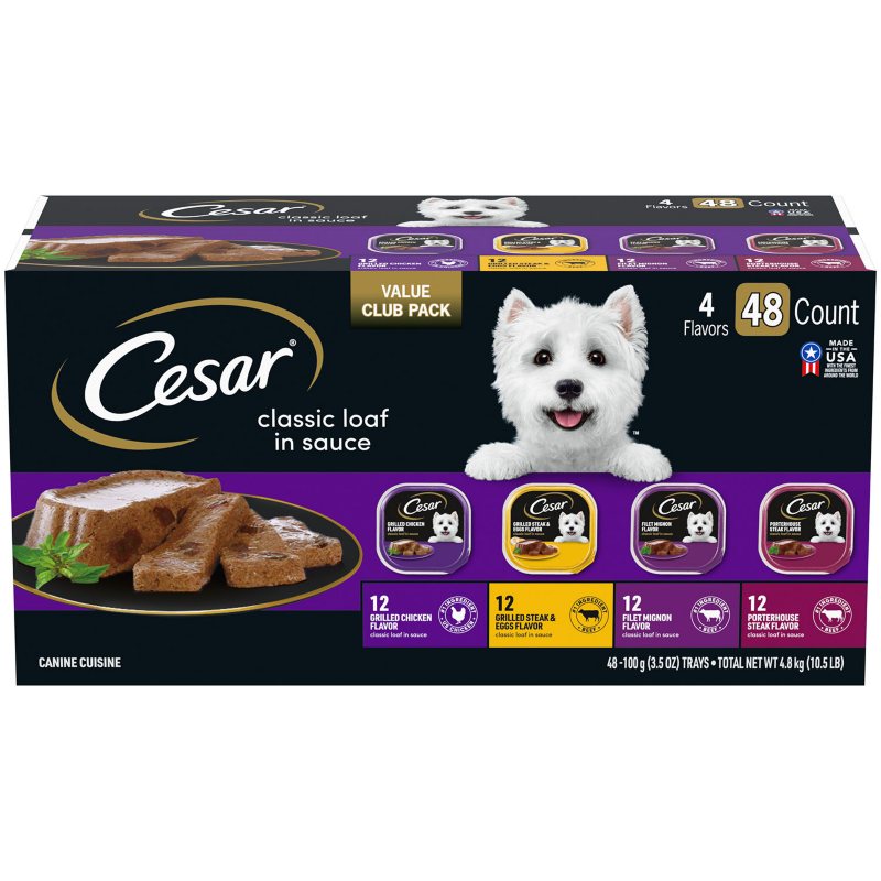 Cesar Canine Cuisine Wet Dog Food Variety Pack 3.5 oz (48-pk)