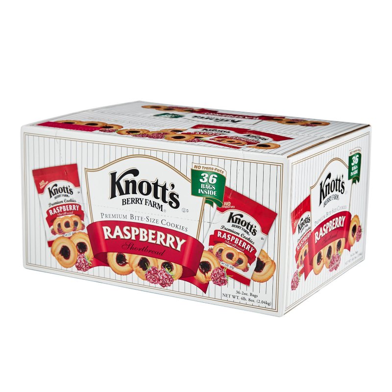 Knott's Berry Farm Shortbread Cookies Raspberry 2 oz (36-pk)