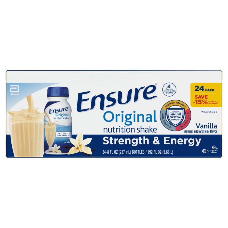 Ensure Plus Nutrition Shake Vanilla 8 fl oz (24-pk)