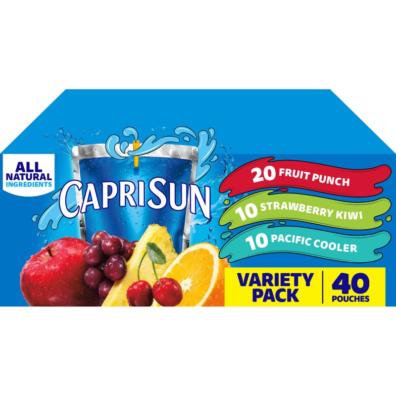 Capri Sun Juice Pouches Variety Pack 6 fl oz (40-pk)