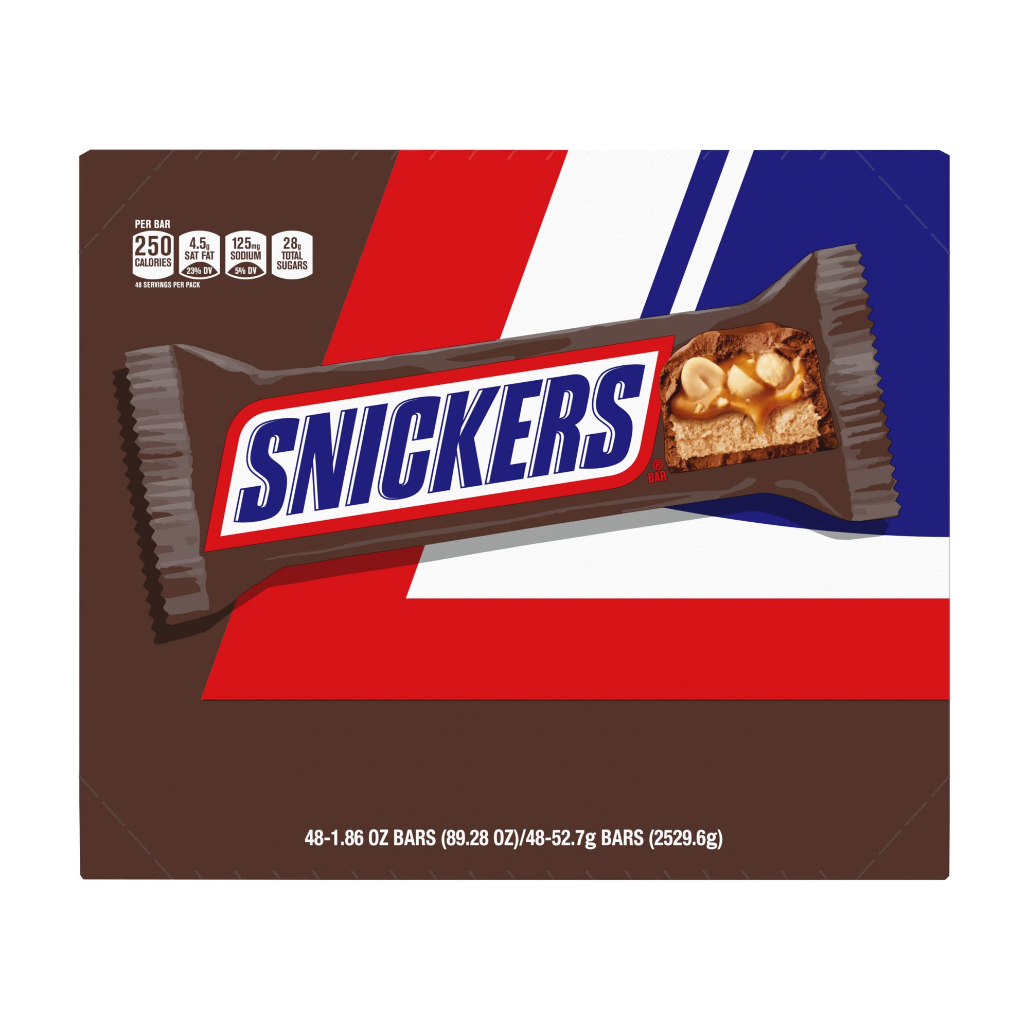 Snickers Full Size Chocolate Bars 1.86 oz (48-pk)