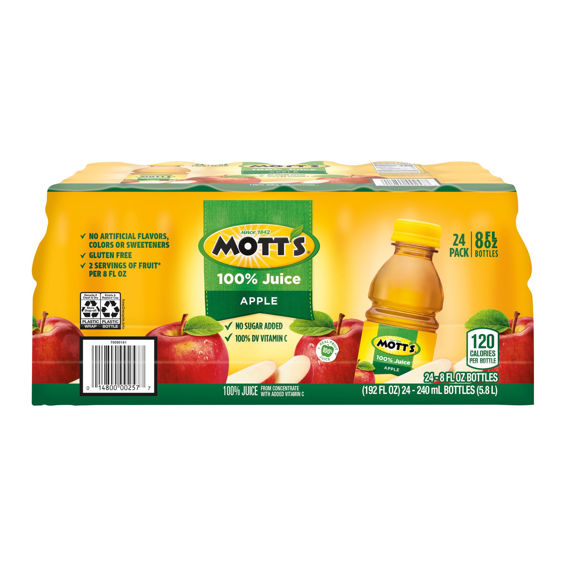 Mott's 100% Apple Juice fl oz (24-pk)