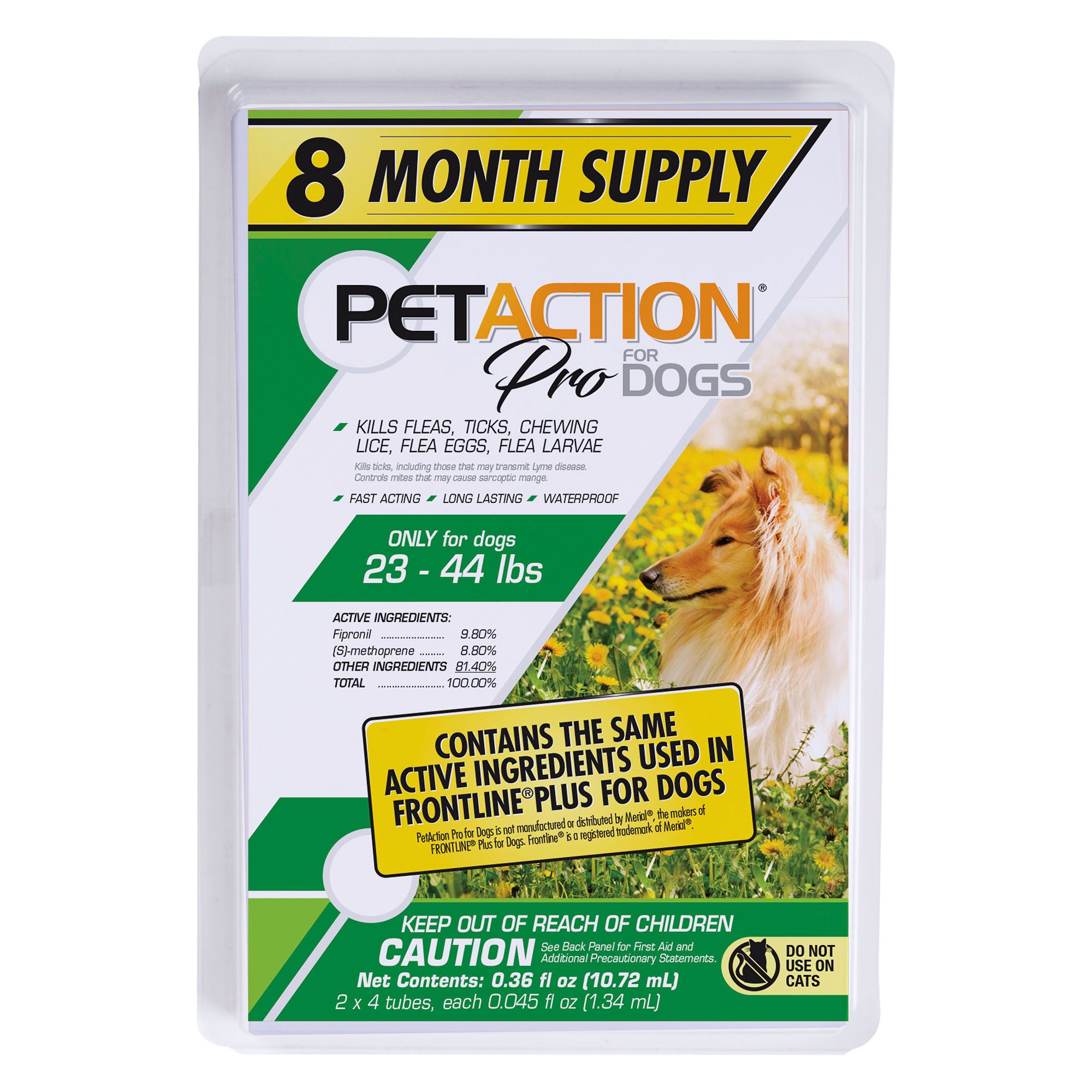 PetAction Pro Flea Tick Treatment for Dogs 23-44 Pounds Do