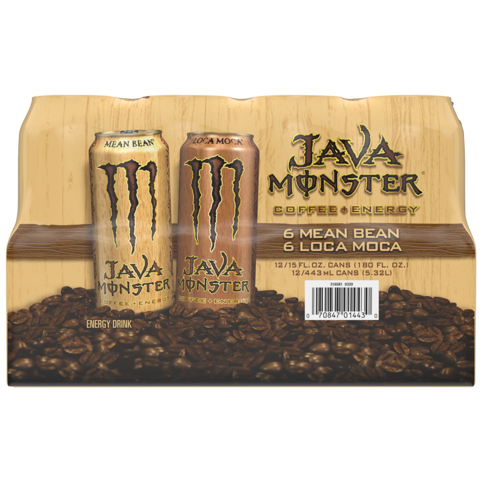 Monster Energy Drink Java 15 fl oz (12-pk)