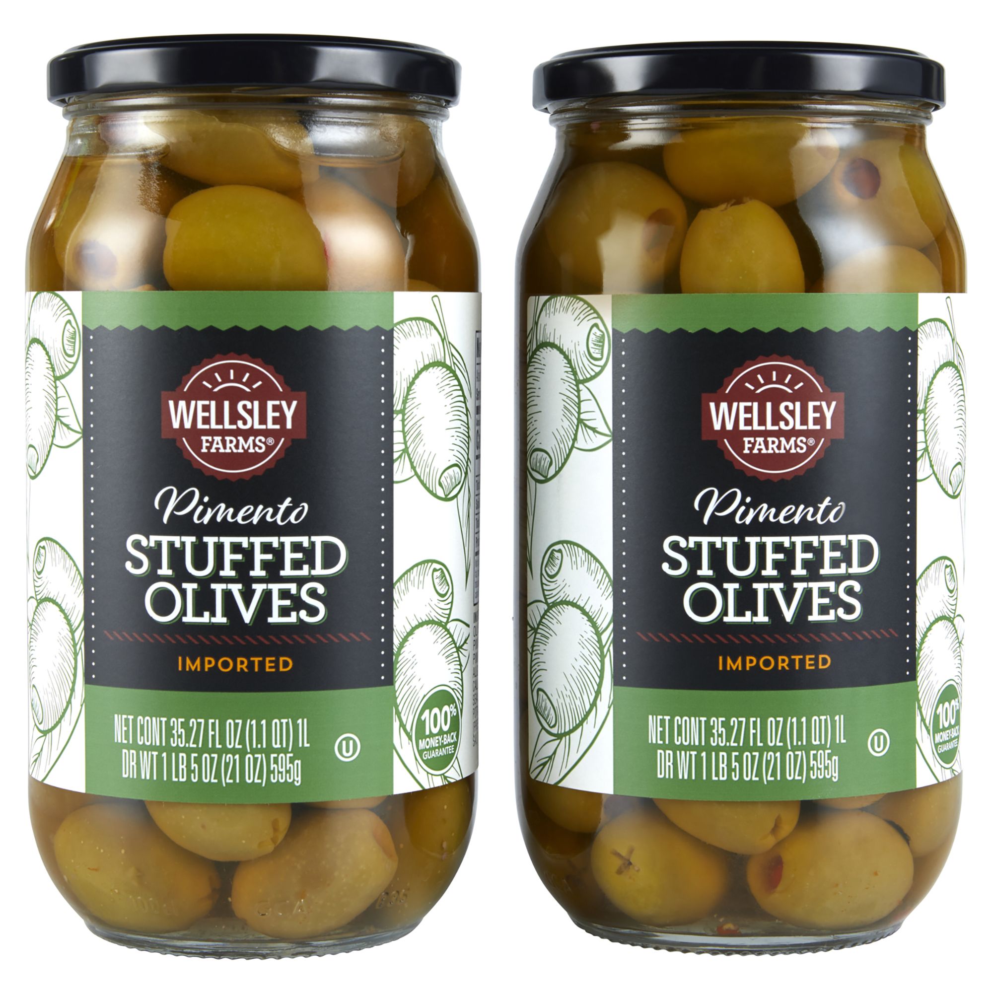 Wellsley Farms Pimento Stuffed Olives 35.27 fl oz (2-pk)