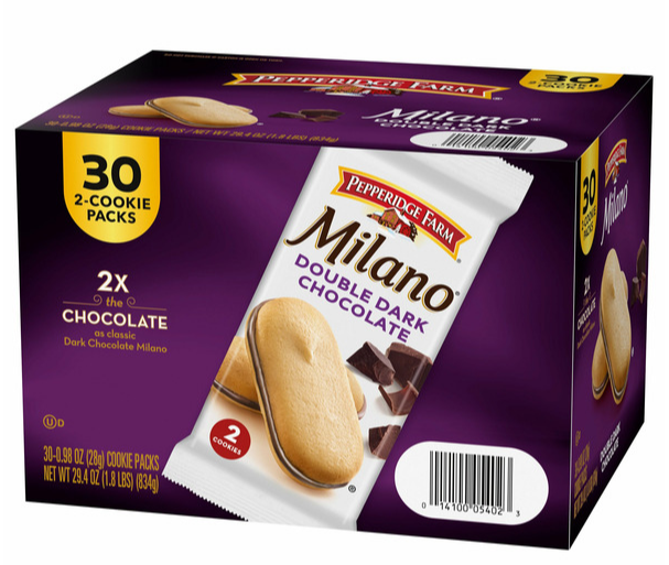 Pepperidge Farm Milano Cookies Double Dark Chocolate 0.98 oz