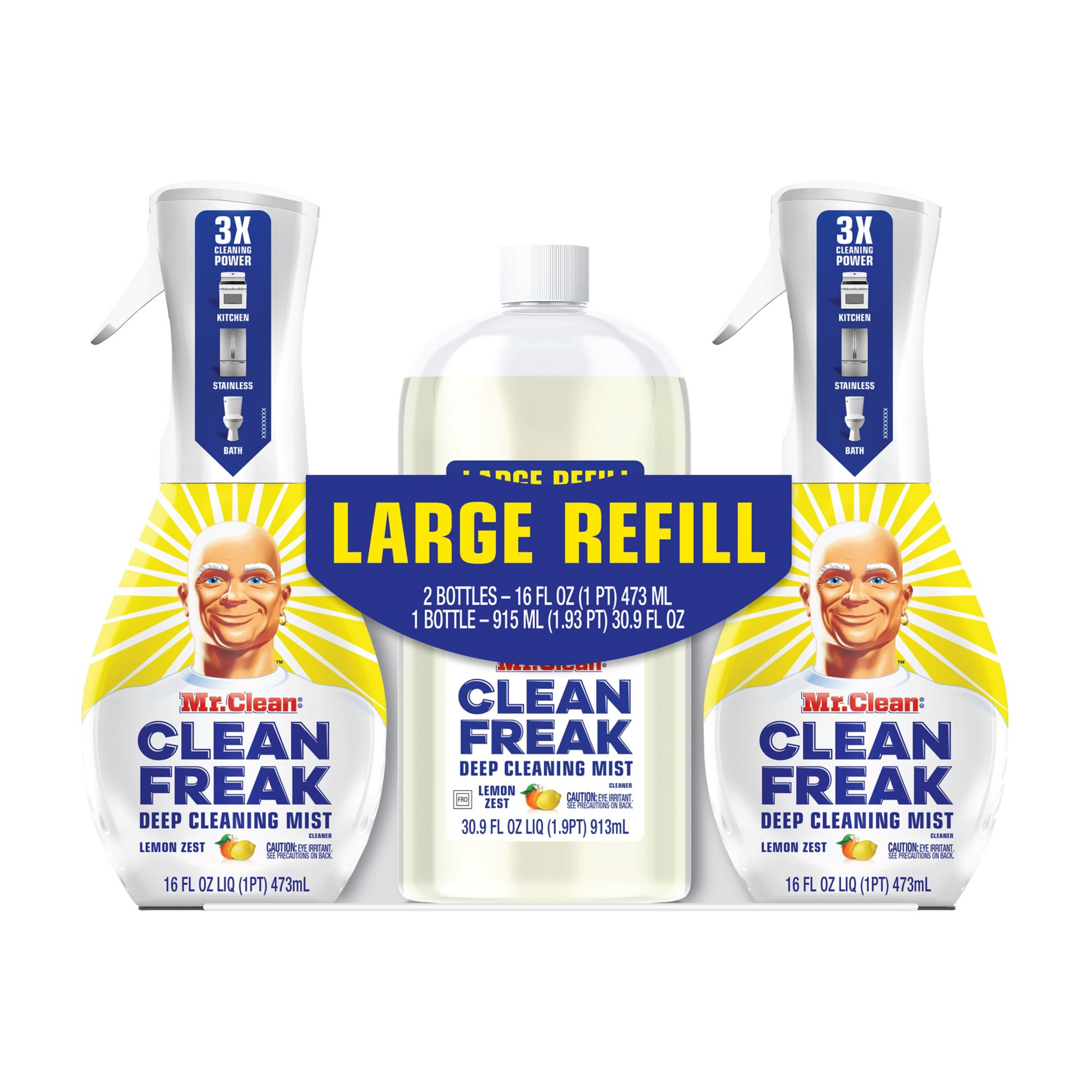 ミスタードン　Mr. DON WORKS Always WA62ML Mr. Clean Clean Freak Deep Cleaning Mist with Refill Lemon Zest