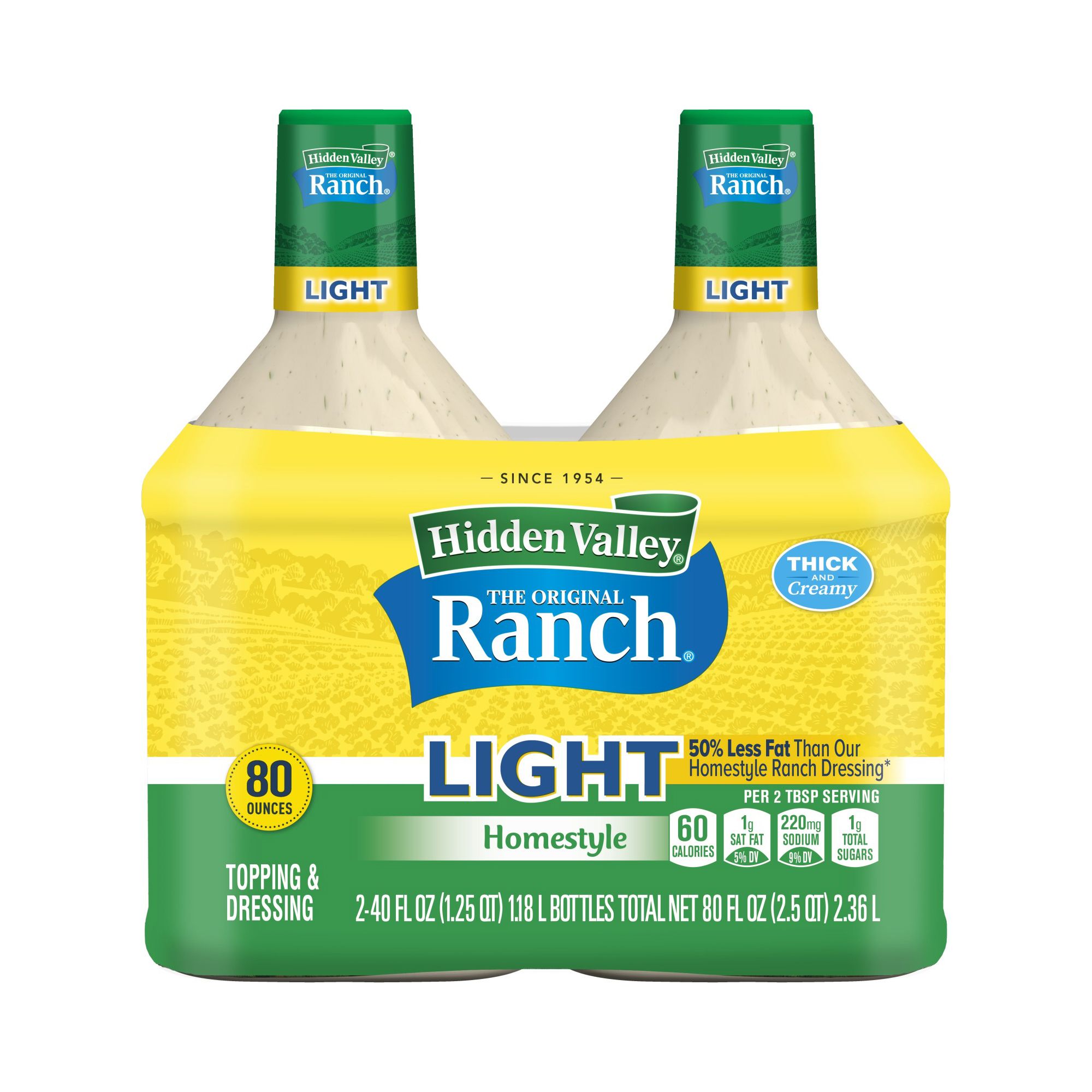 Hidden Valley Original Ranch Homestyle Light Dressing 40 fl oz