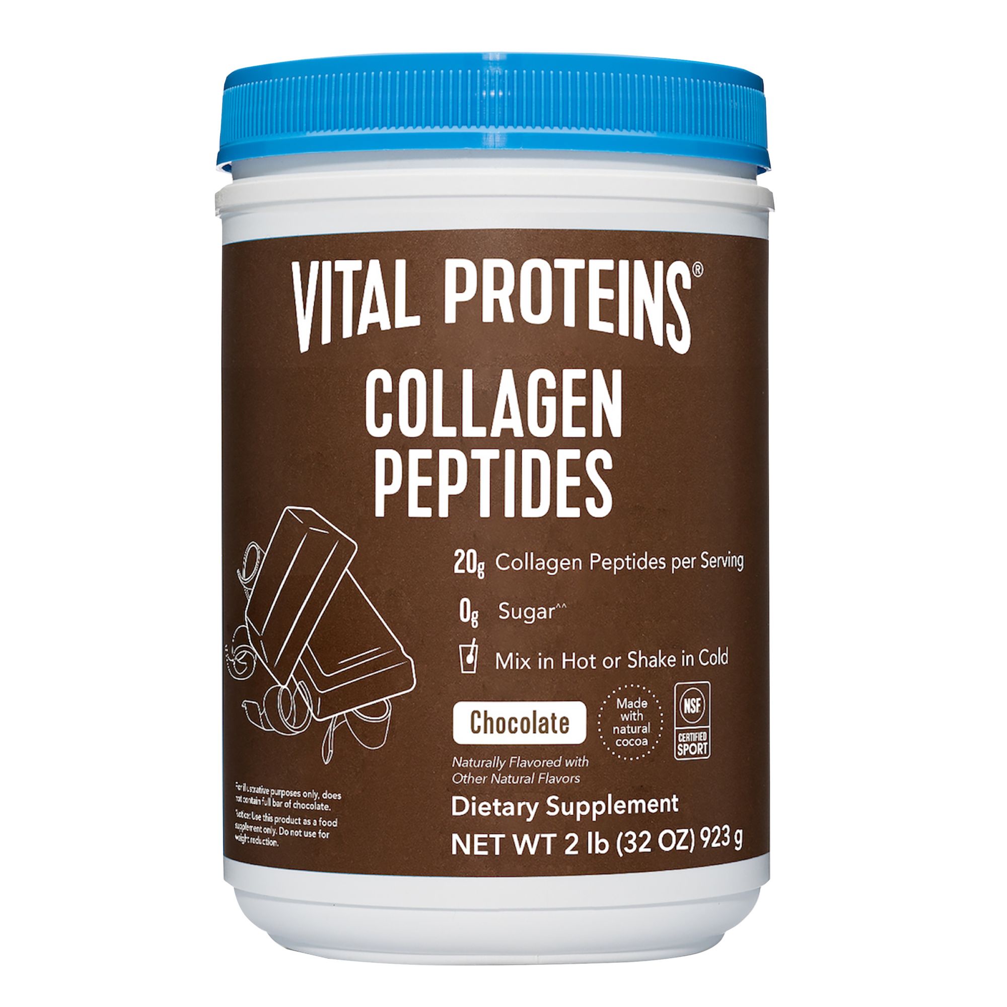 Vital Proteins Collagen Peptides Chocolate Powder, 18g Protein, 32.5 oz.