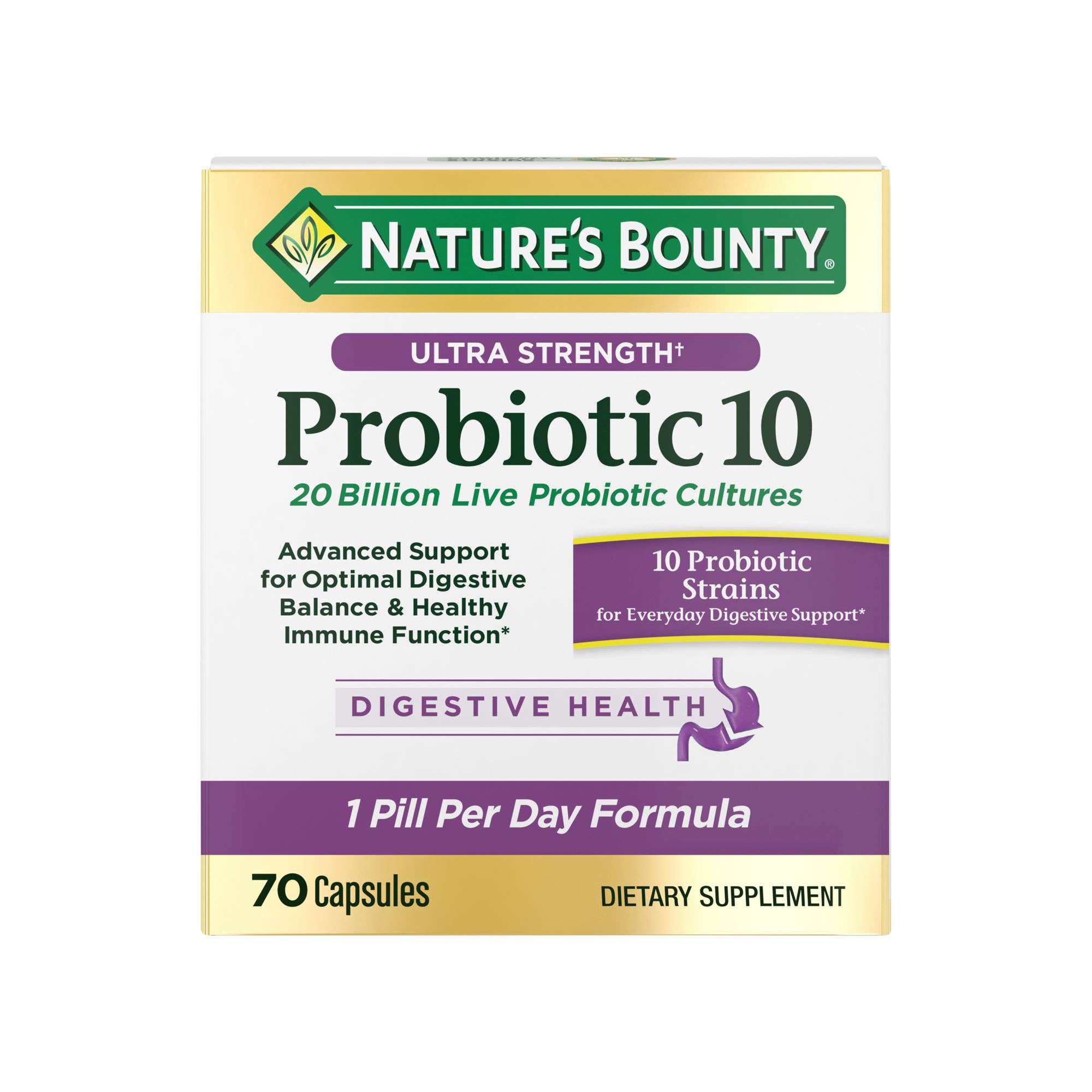 Nature's Bounty Ultra Strength Probiotic 10 Capsules 70 ct