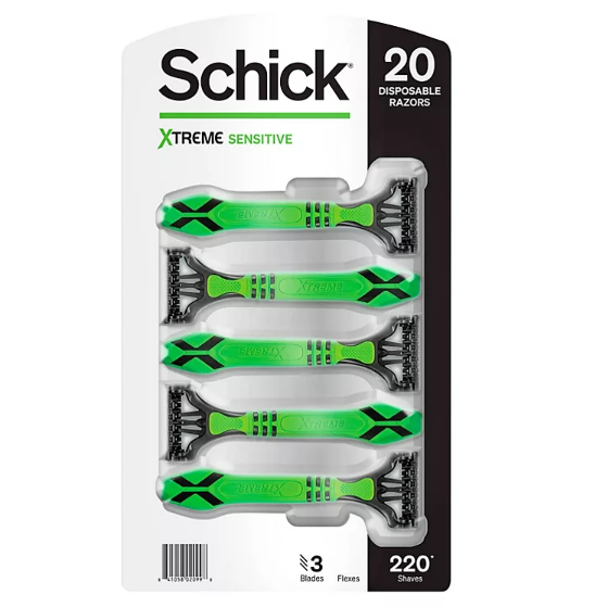 Schick Xtreme Sensitive Disposable Razors 20 ct