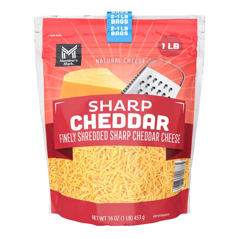 Member's Mark Sharp Cheddar Finely Shredded Cheese 2 pack