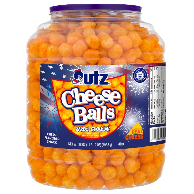 cheesenuts 08、15、55、58、62、65 Utz® Cheddar Cheese Balls Snack Pack, 10 ct / 1 oz - Baker's