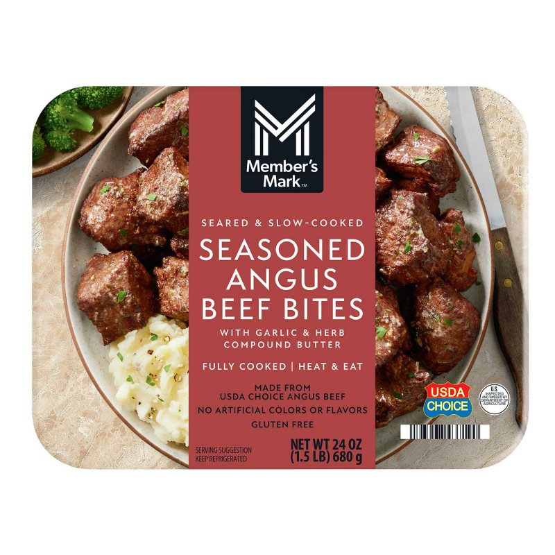 Member's Mark Seasoned Angus Beef Bites with Garlic and Herb Compound ...