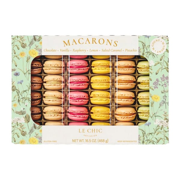 Le Chic Patissier Macarons Variety, 16.5 oz, 36-count