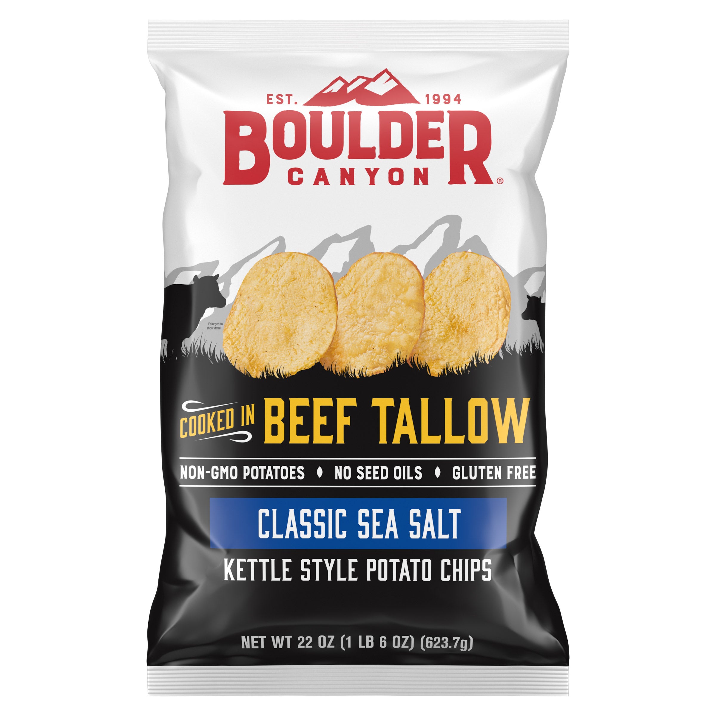 Beef Tallow Classic Sea Salt Kettle Style Potato Chips