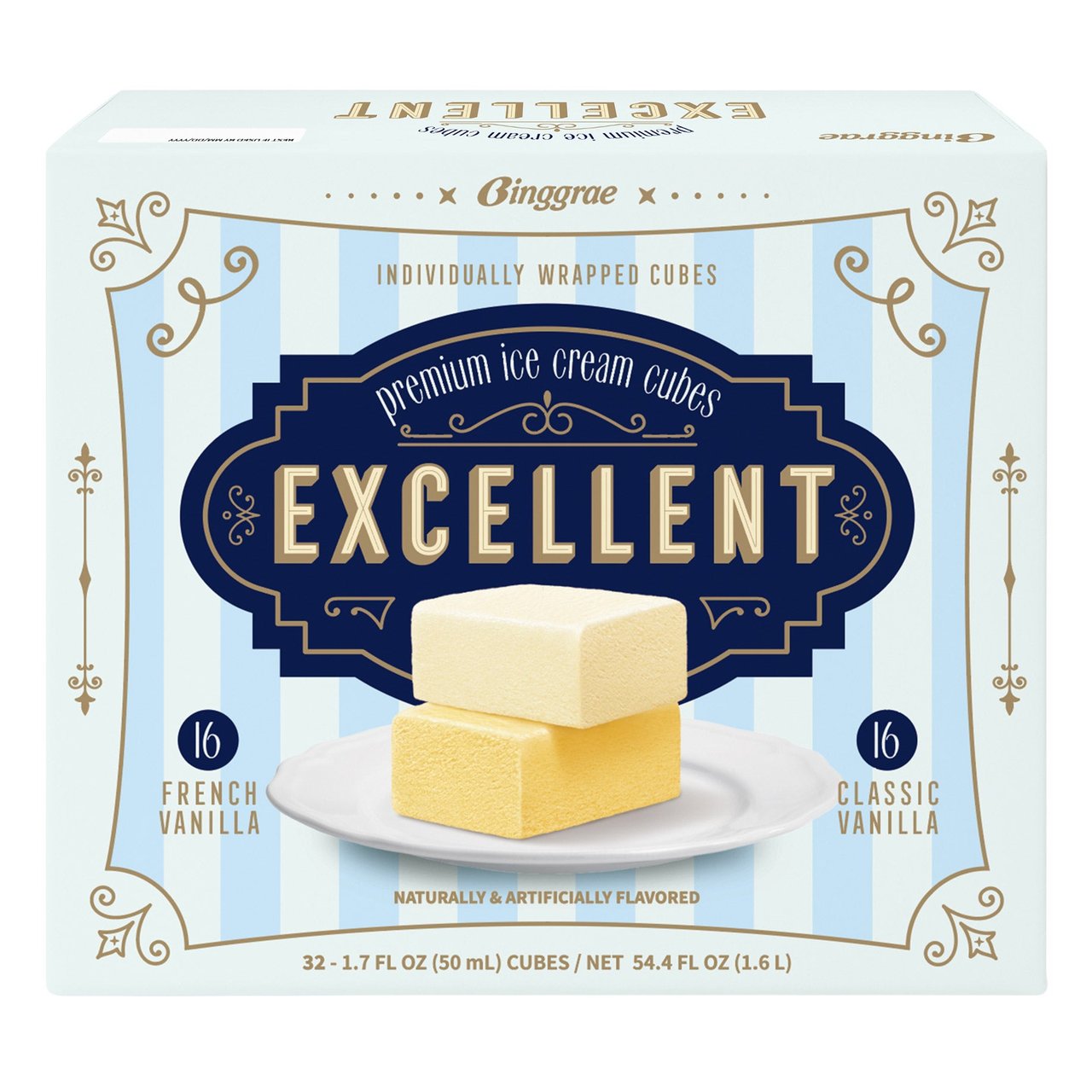 2本セット エラジェレン/ Peptablue Cream BIG Binggrae Excellent Premium Ice Cream Cubes, 32 Count, 1.7 fl ounce