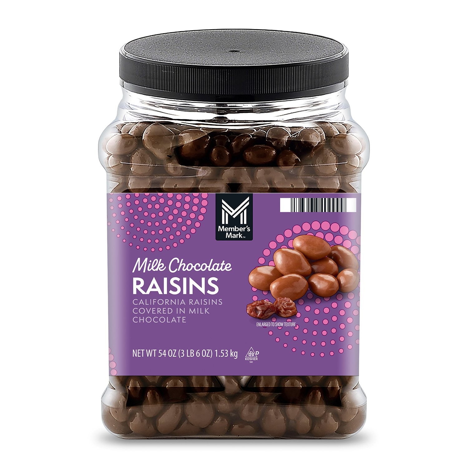 Botchog Na Raisins Member's Mark Milk Chocolate Covered Raisins 54 oz