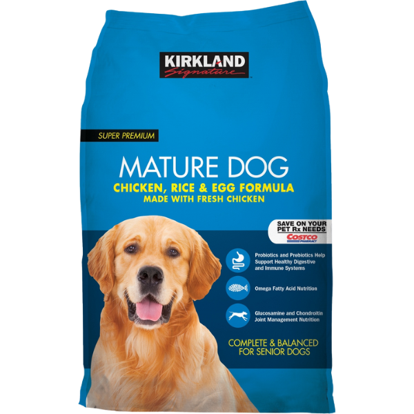 Kirkland Signature Super Premium Mature Dog Food Chicken Rice