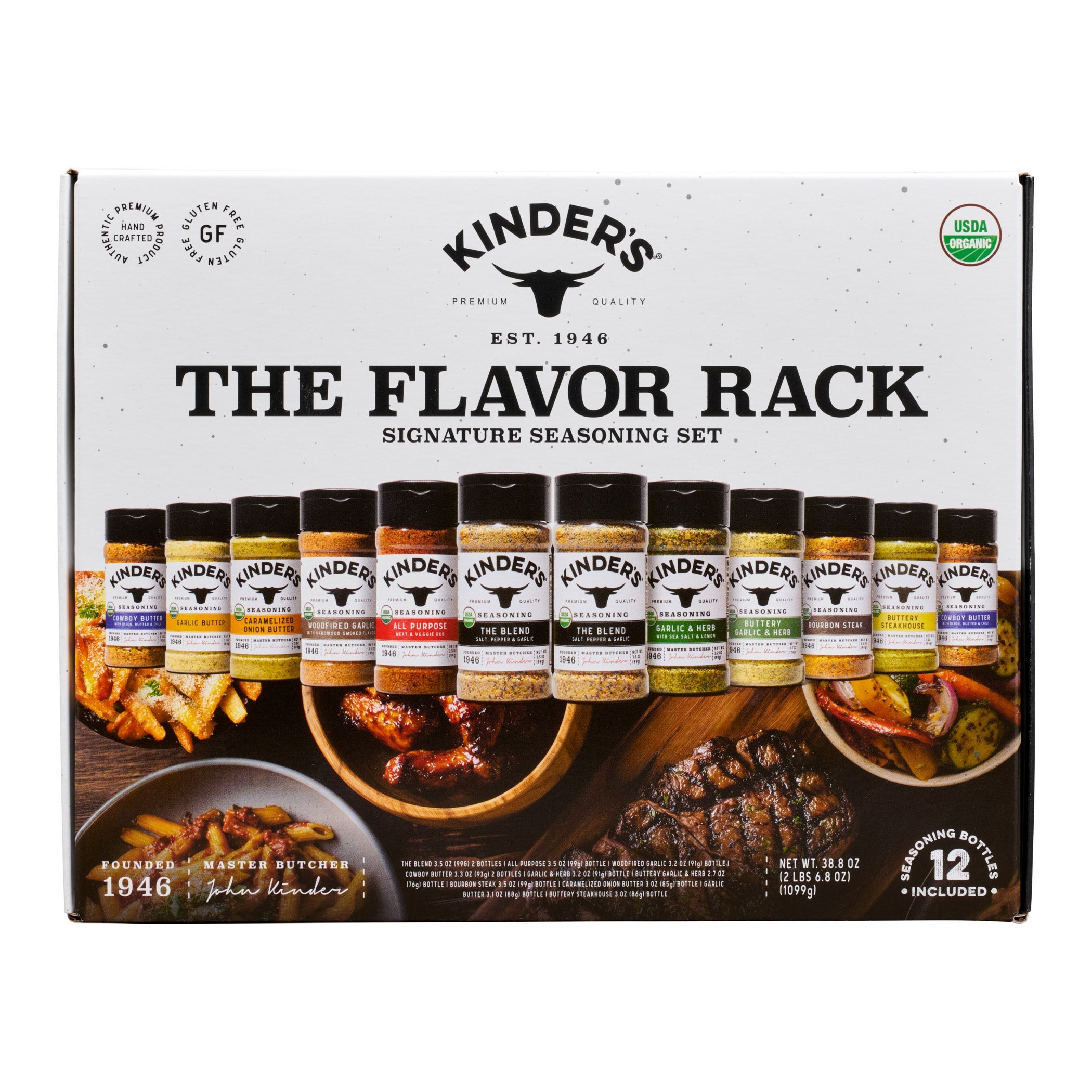 Kinder's The Flavor Rack Signature Seasoning Set, 12 count, 38.8 oz