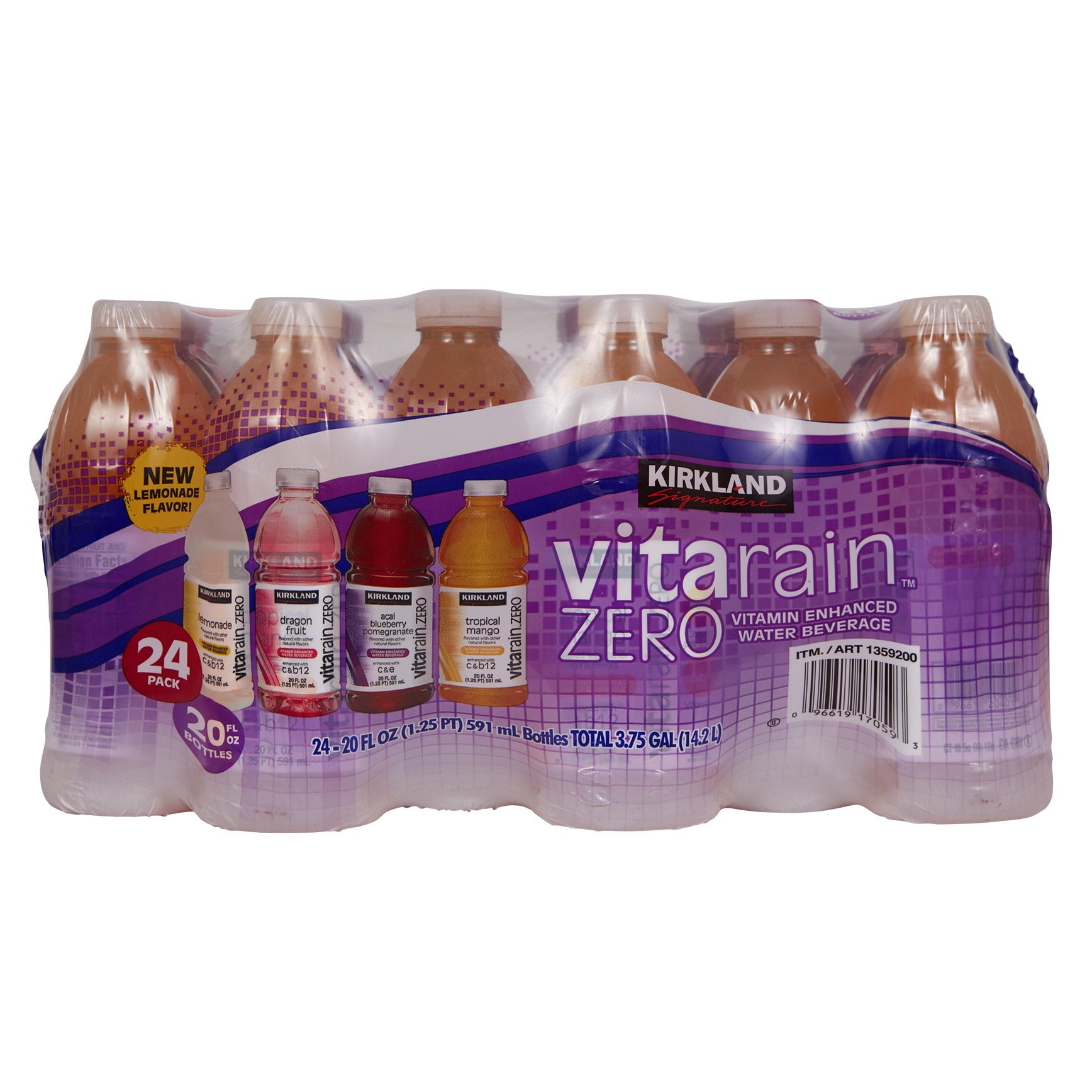 Kirkland Signature Vita Rain Zero Water Variety Pack 20 fl oz
