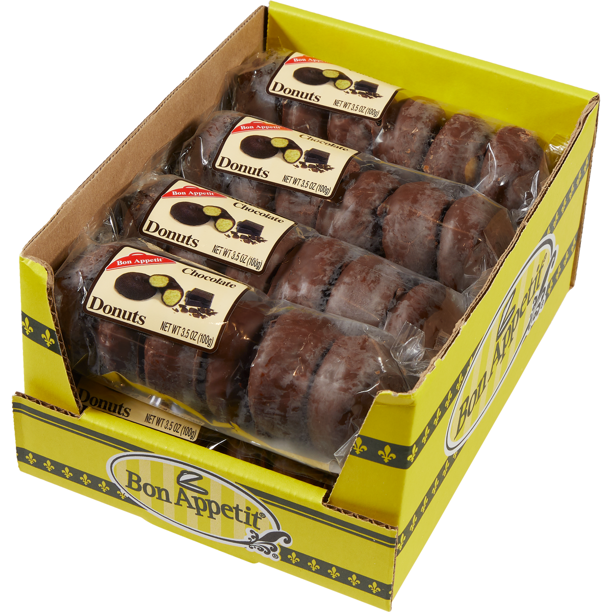 Bon Appetit Mini Chocolate Donuts, 6-pack, 8 count