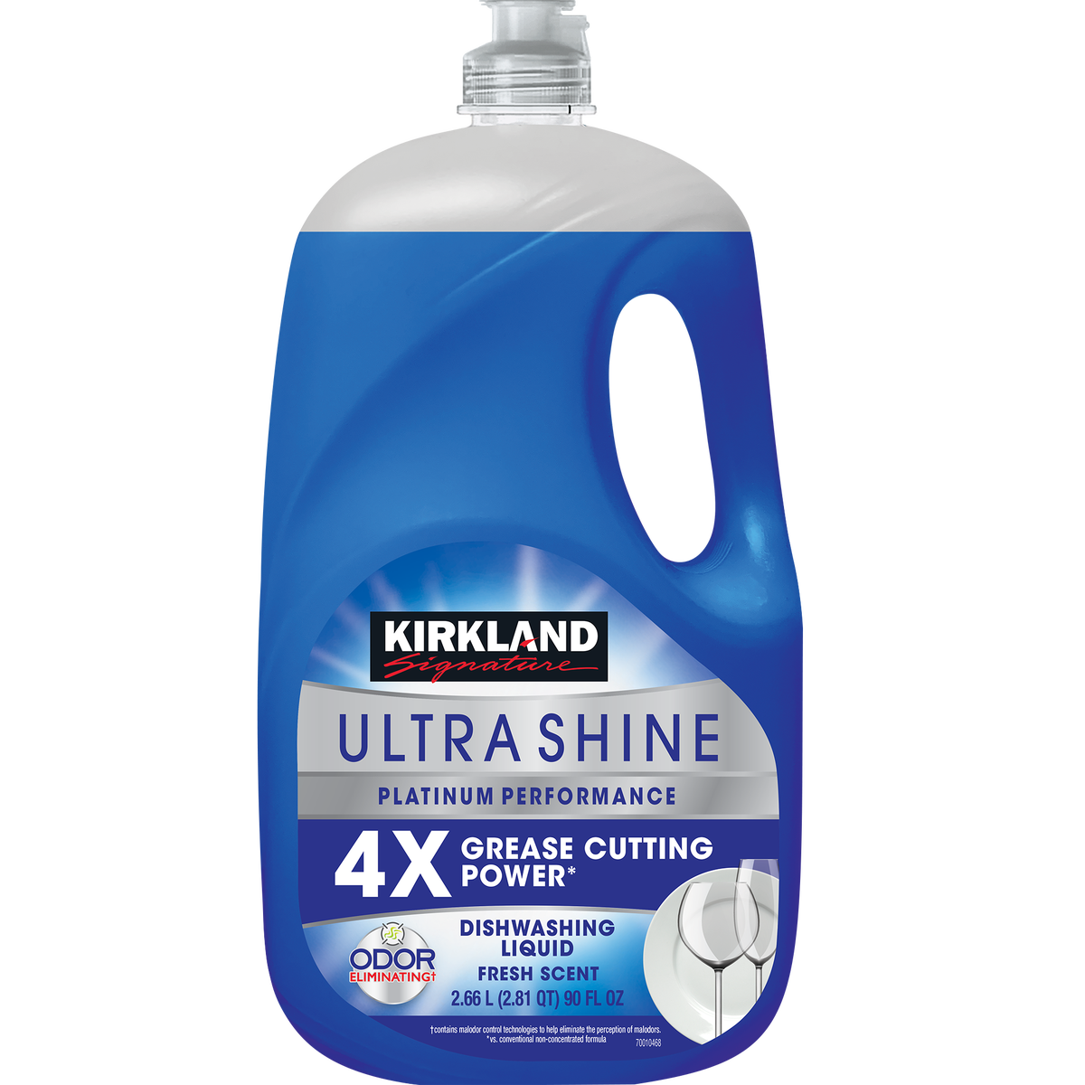 Kirkland Signature Ultra Shine Dishwashing Liquid, Fresh Scent, 90 fl oz