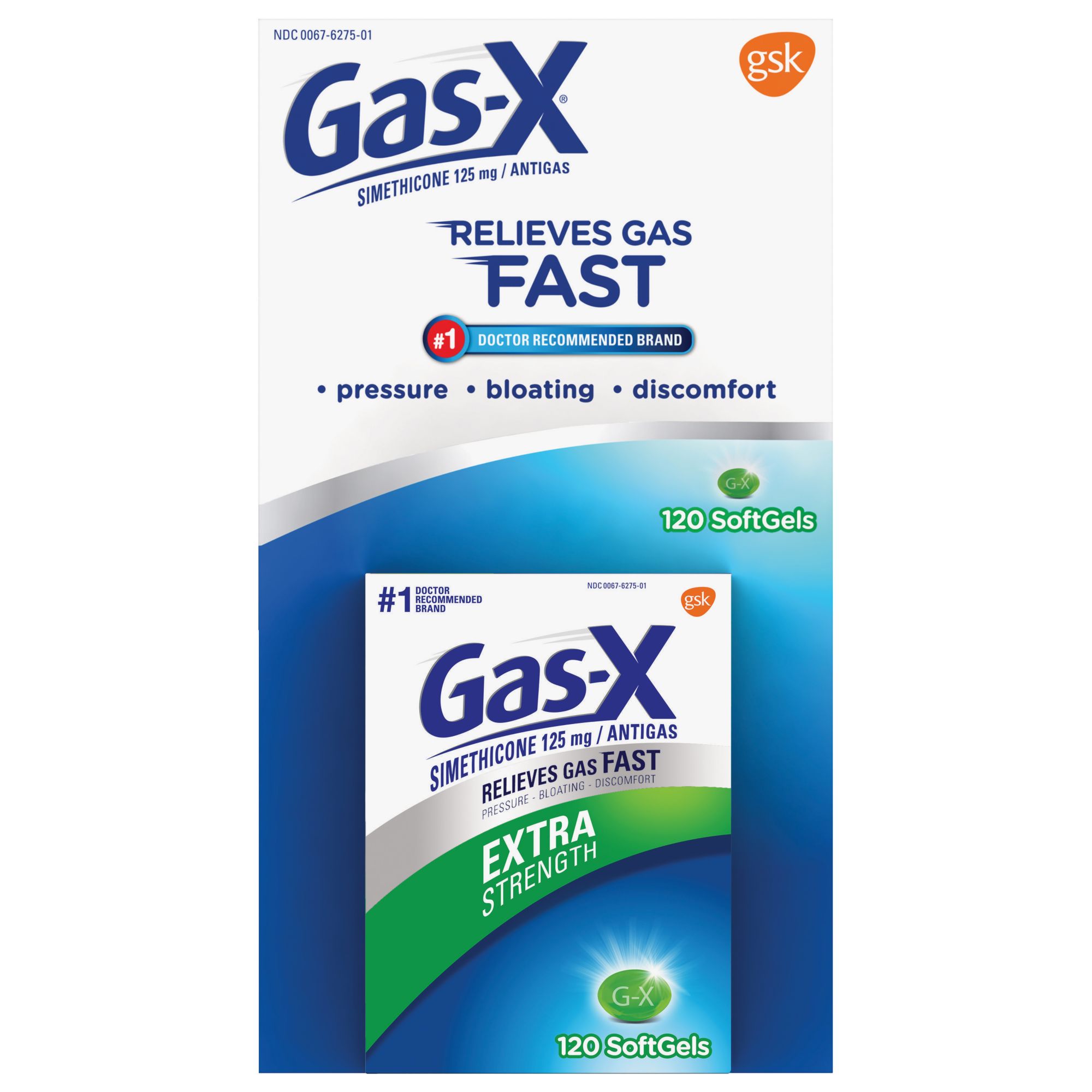 Gas-X Extra Strength Antigas Softgels 120 ct