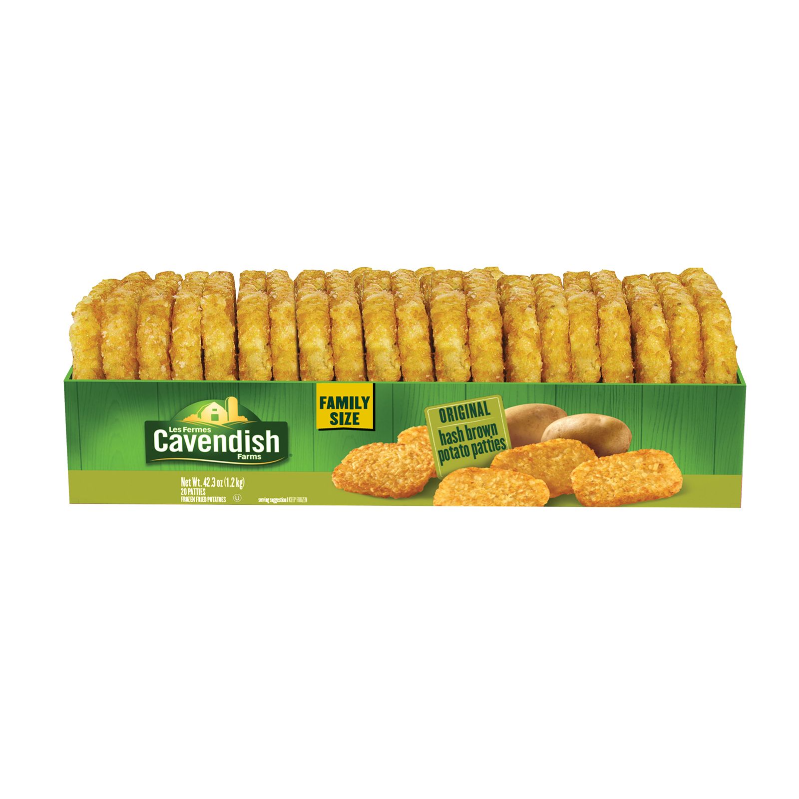 Cavendish Farms Original Hash Brown Patties, 20 count