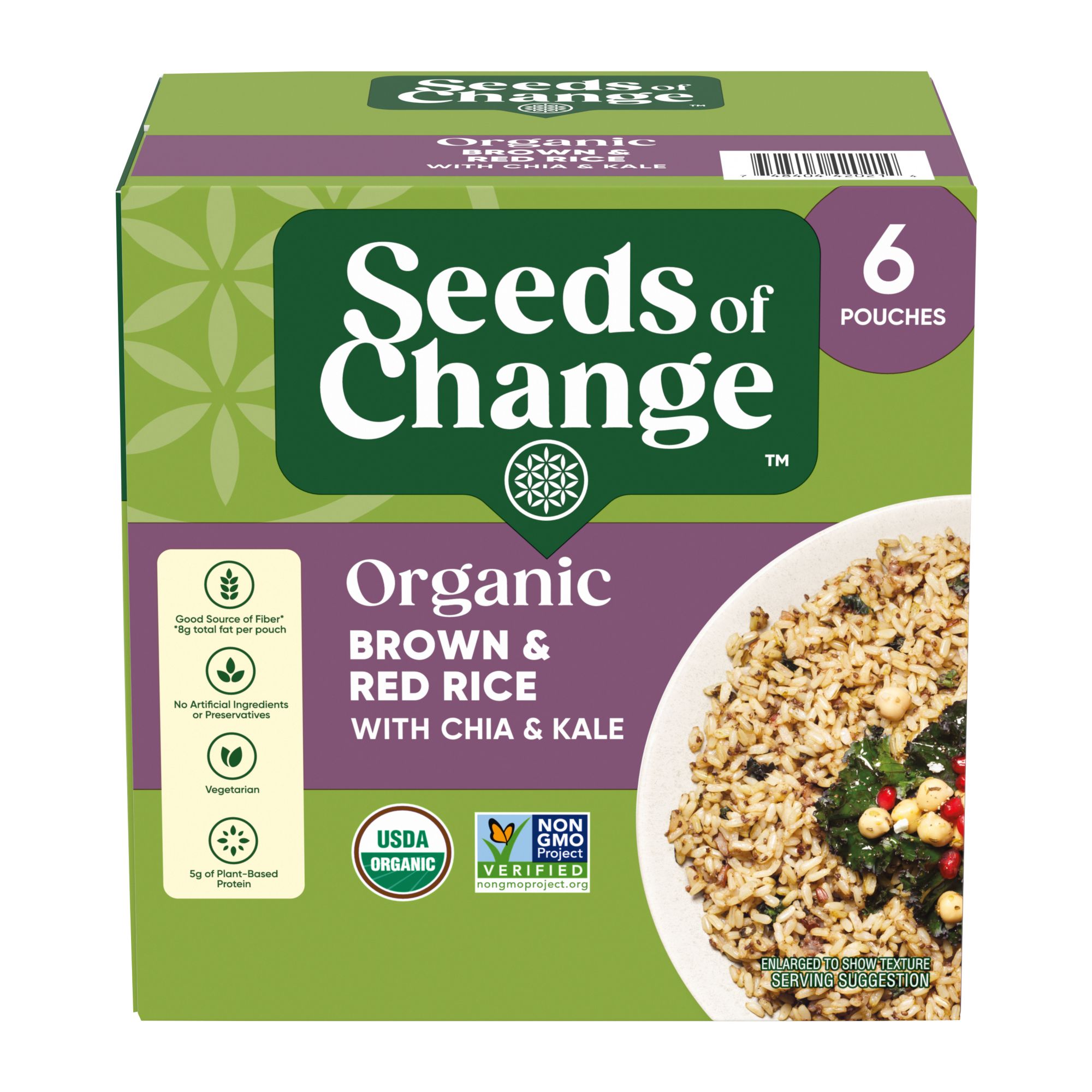 Seeds of Change Organic Rice Pouches Brown & Red Rice 8.5 oz