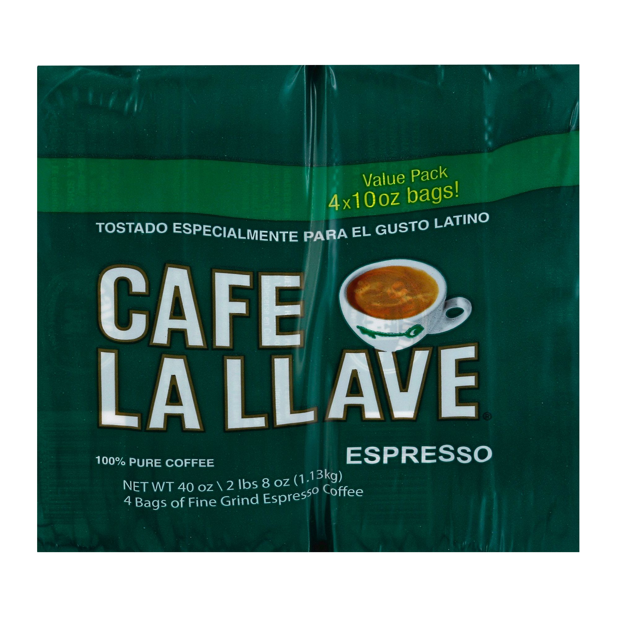 Cafe La Llave Espresso Ground Coffee 10 oz (4-pk)
