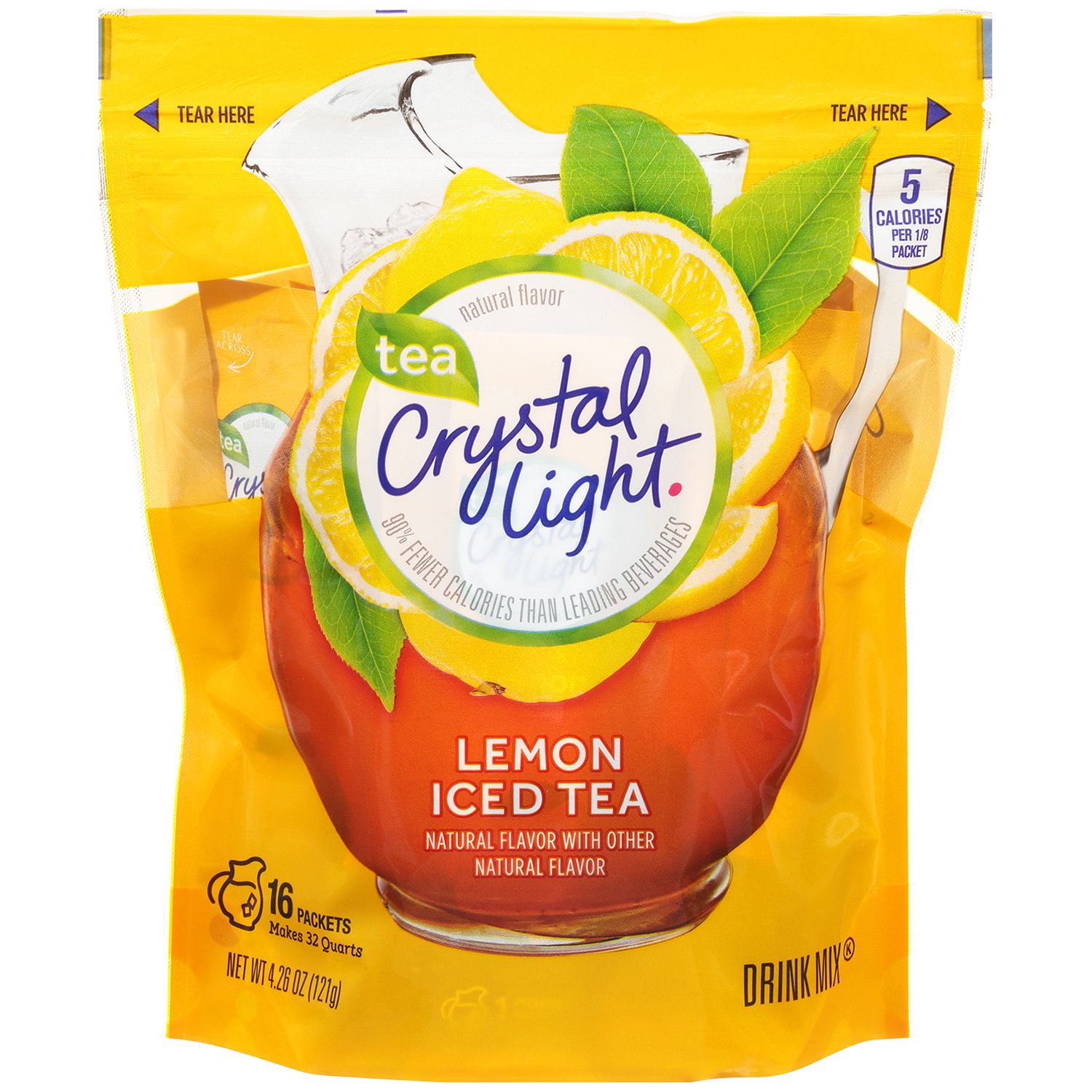 Crystal Light Drink Mix-pkets Lemon Iced Tea 16 ct