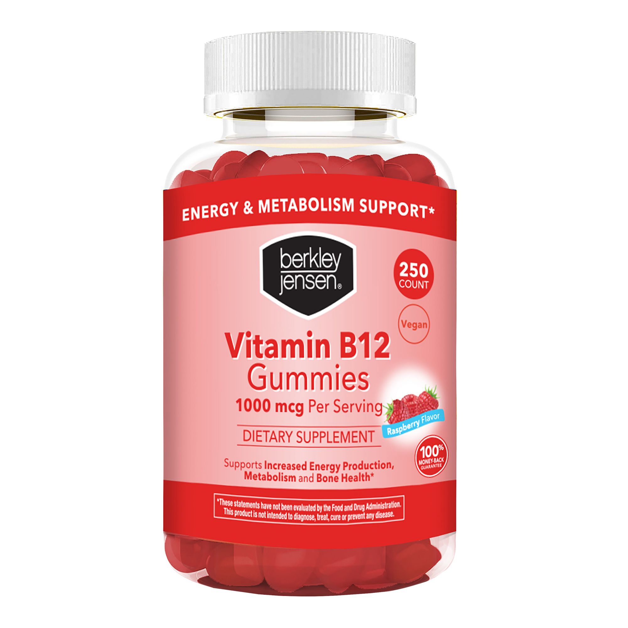 Berkley Jensen 1000mcg Vitamin B12 Gummies 250 ct