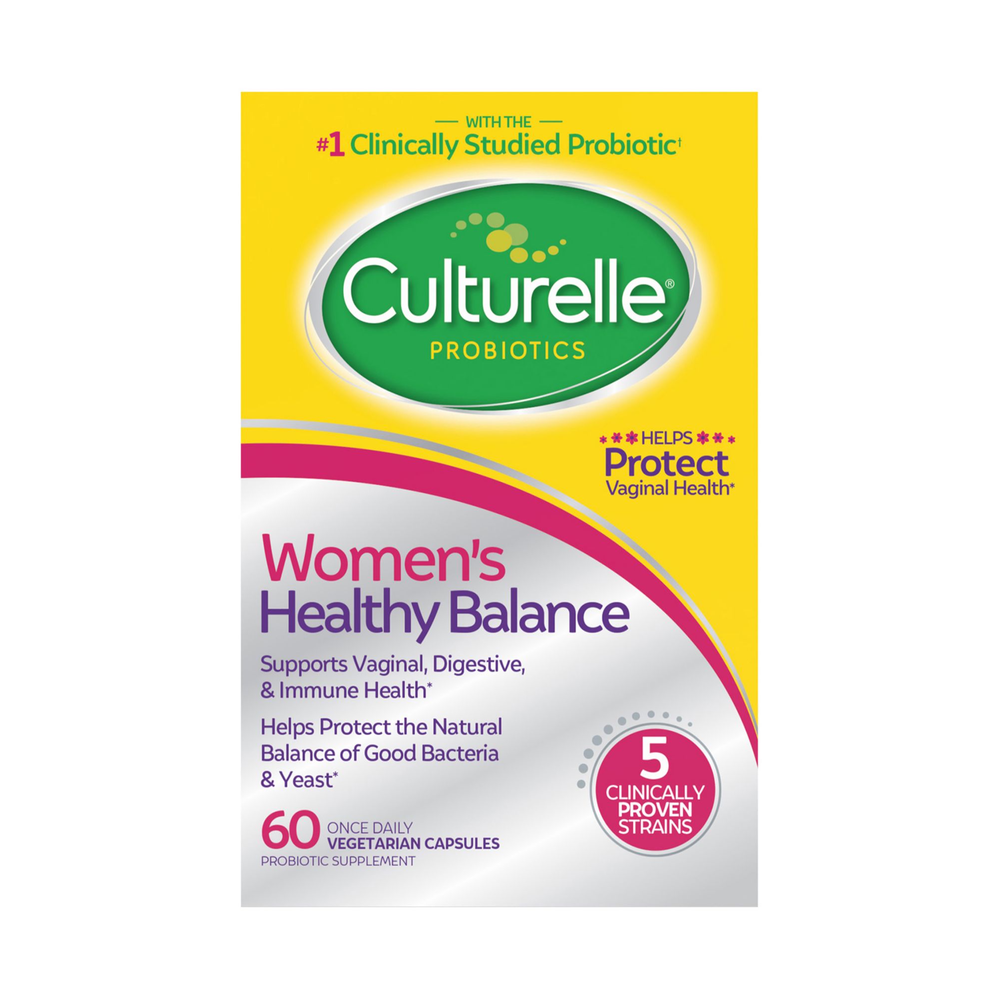 Culturelle Women's Healthy Balance Probiotic Capsules 60 ct