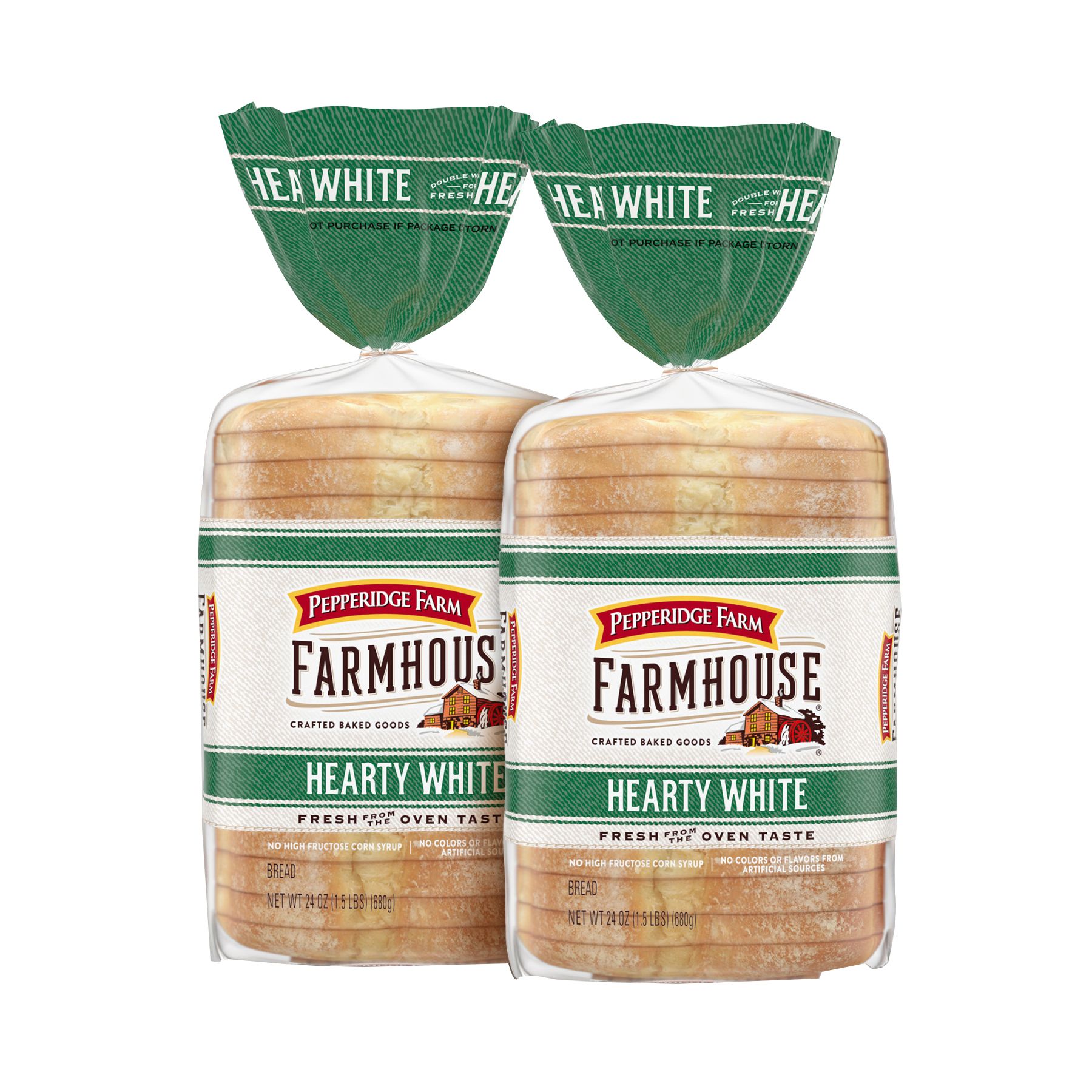 Pepperidge Farm Farmhouse Hearty White Bread 24 oz (2-pk)