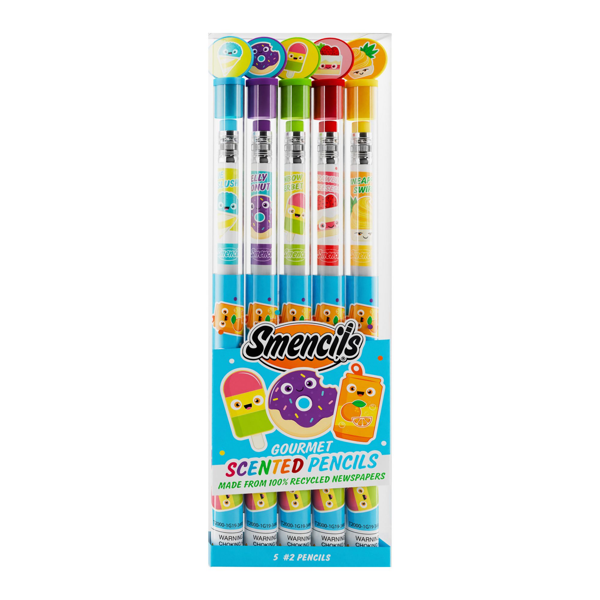 Scentco Graphite Smencils of HB #2 Scented Pencils, 5 pack
