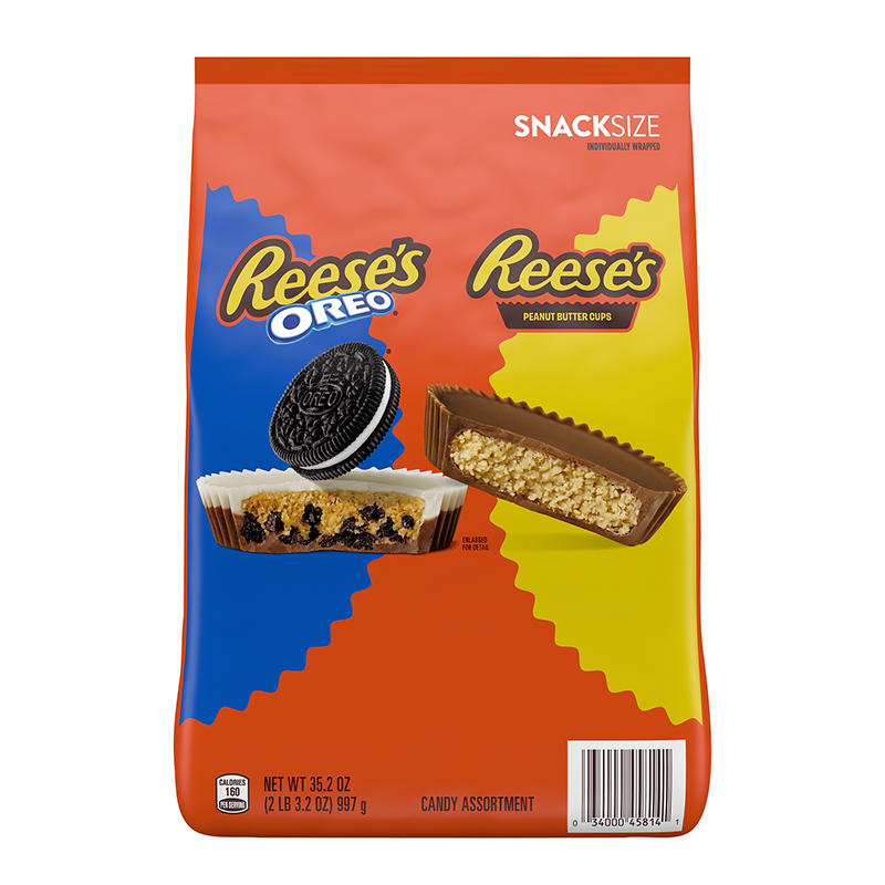 Reese's Oreo Assorted Flavored Snack Size Peanut Butter Cups, 35.2 oz.
