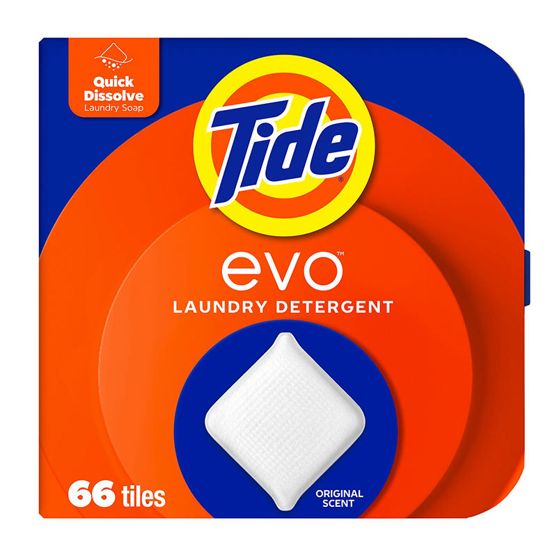 Tide Evo Laundry Detergent Tiles - Original Scent, 66 count.