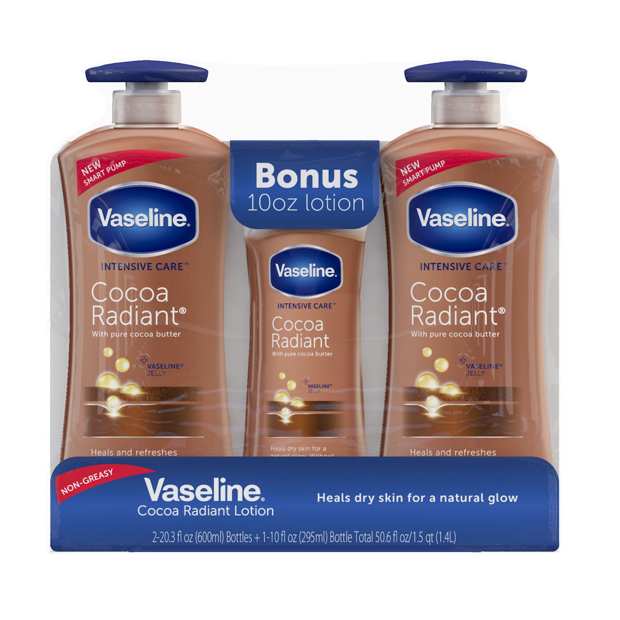 Vaseline Intensive Care Cocoa Radiant Body Lotion with Bonus Bot