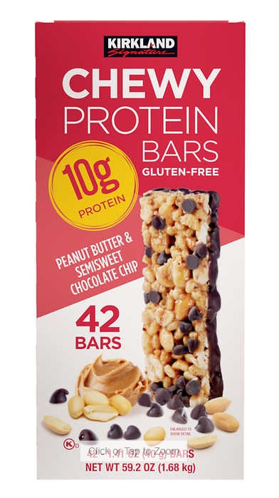 Kirkland Signature Chewy Protein Bars Peanut Butter & Chocolate