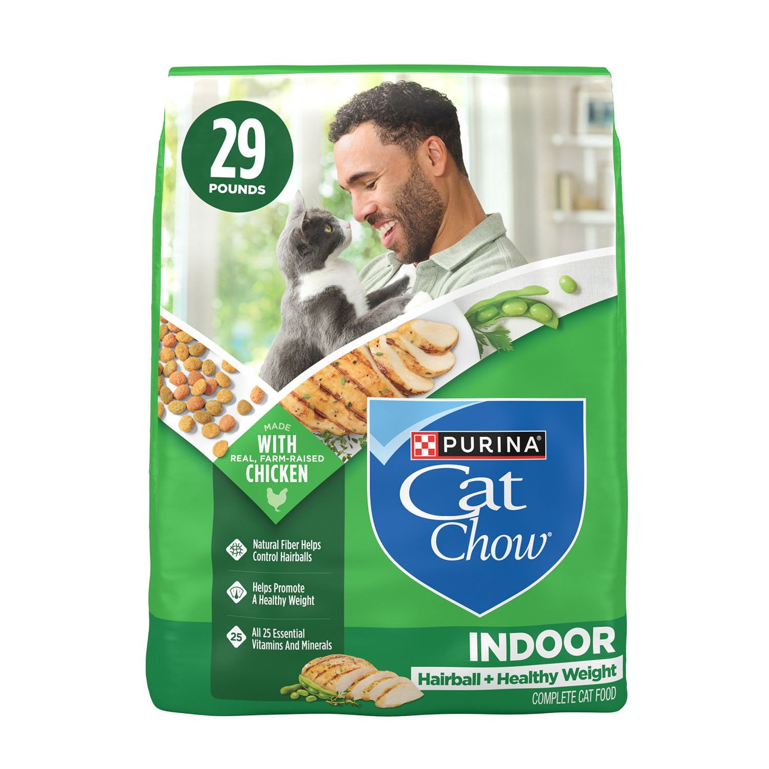 PURINA CAT CHOW INDOOR, HEALTHY WEIGHT & HAIRBALL DRY CAT FOOD, 29 LBS
