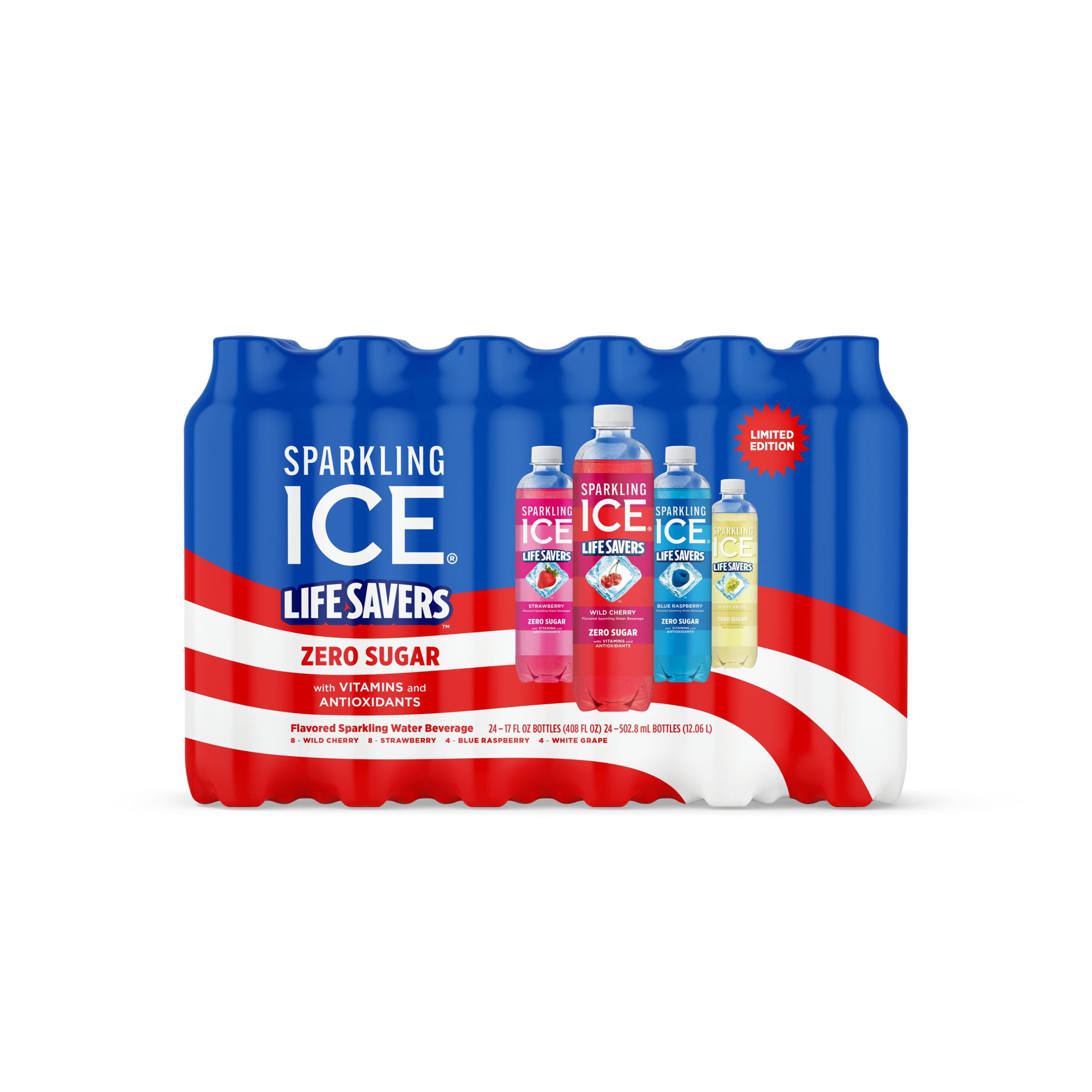 Sparkling Ice® LIFE SAVERS® Variety Pack, 17 fl. oz., 24 pack.