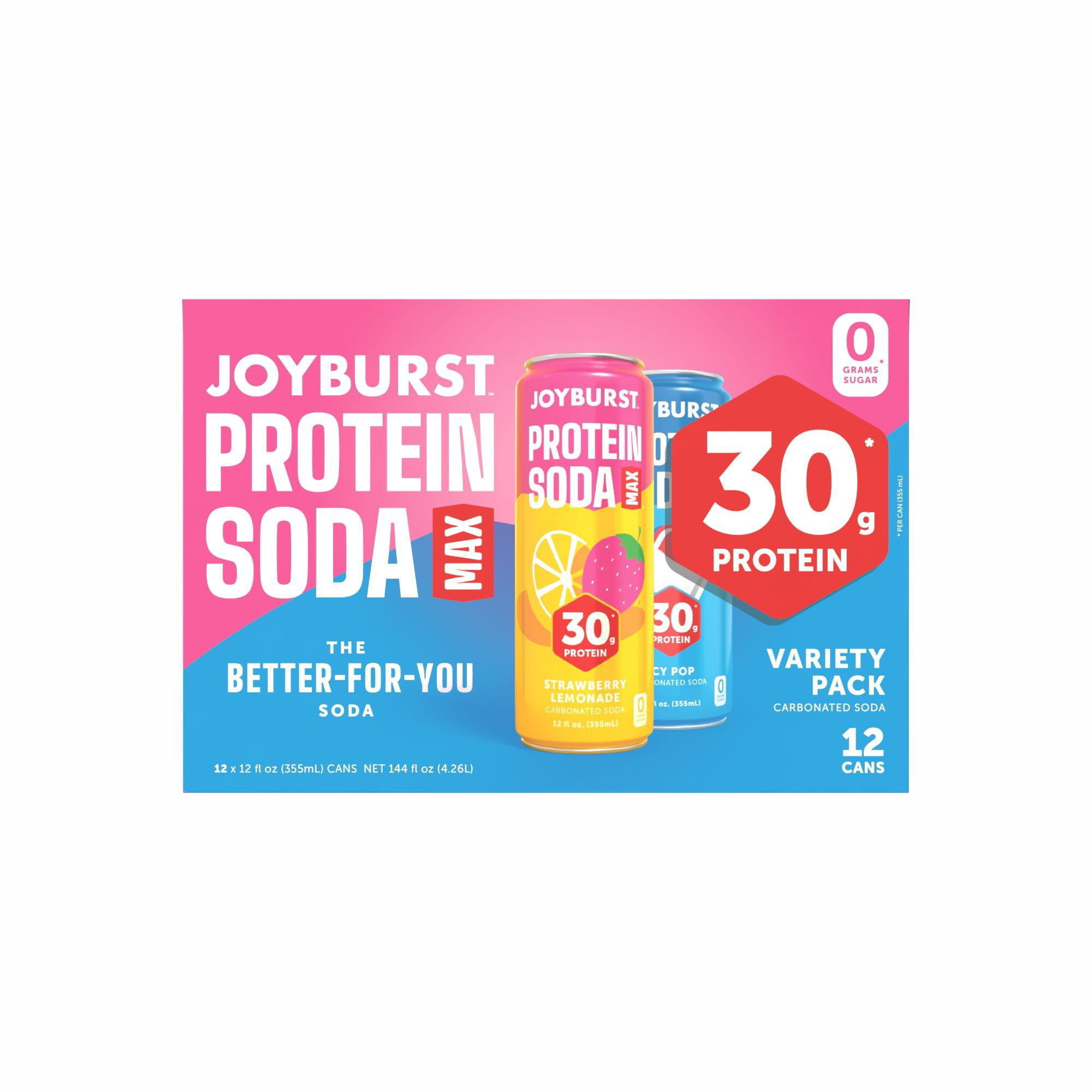 Joyburst Protein Soda Max 12ct Variety Pack