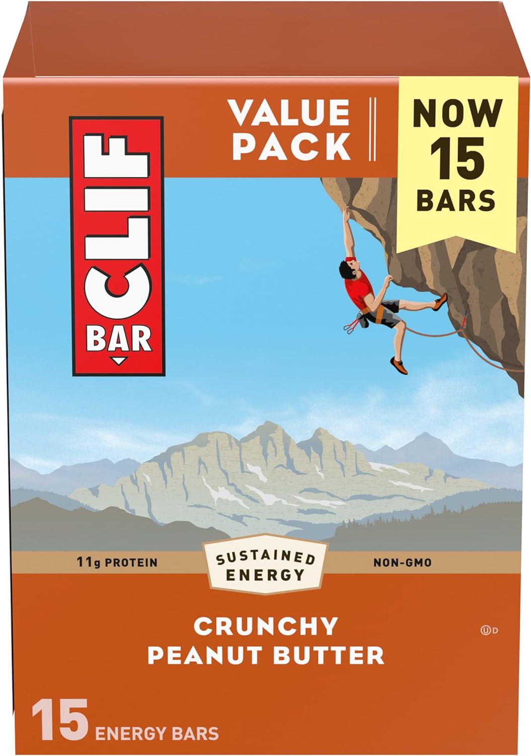 Crunchy Peanut Butter Bars, 2.4 oz, 15 ct