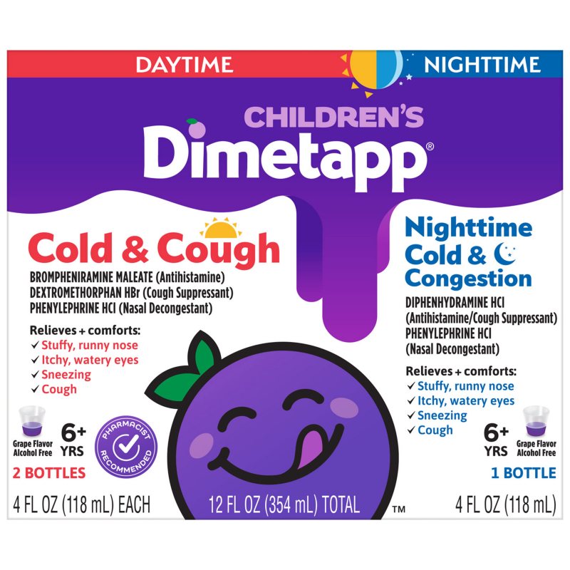Dimetapp Children's Day & Night Cold Medicine Variety Pack 4 f